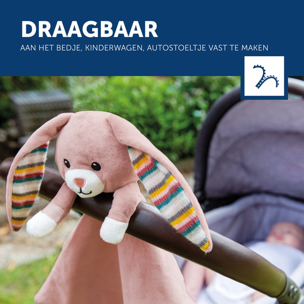 Zazu Becky het Konijn Heartbeat Knuffeldoekje ZA-BECKY-01
