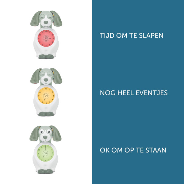 Zazu Davy the Dog Groen Slaaptrainer en Kinderwekker ZA-DAVY-02