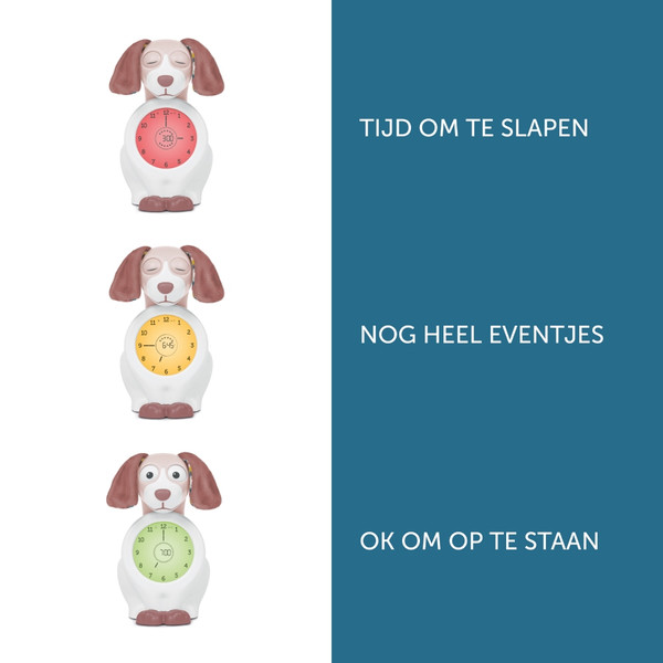 Zazu Davy the Dog Roze Slaaptrainer en Kinderwekker ZA-DAVY-03