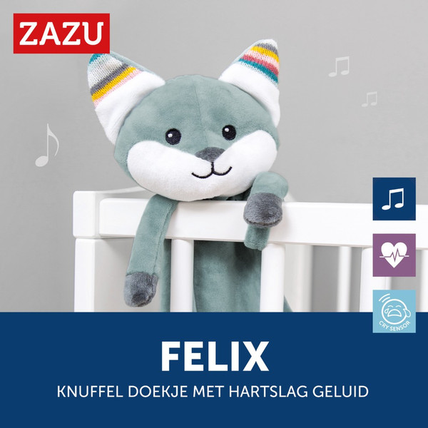 Zazu Felix de Vos Heartbeat Knuffeldoekje ZA-FELIX-01