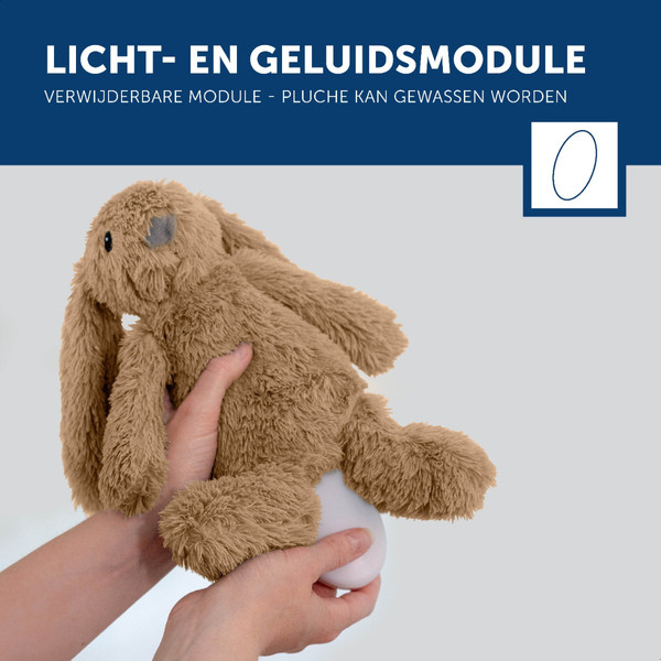 Zazu Ro het Konijn Beige Knuffel met Nachtlampje ZA-RO-01