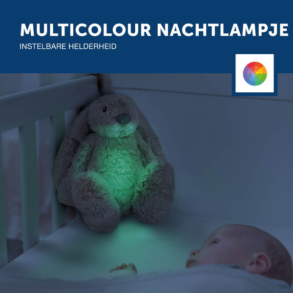 Zazu Ro het Konijn Beige Knuffel met Nachtlampje ZA-RO-01