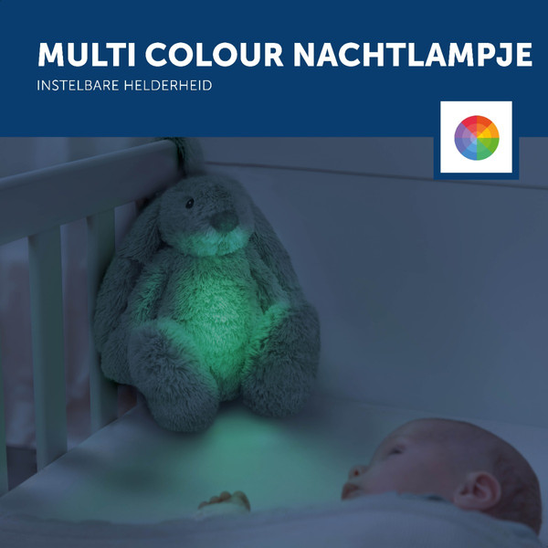 Zazu Ro het Konijn Green Knuffel met Nachtlampje ZA-RO-02