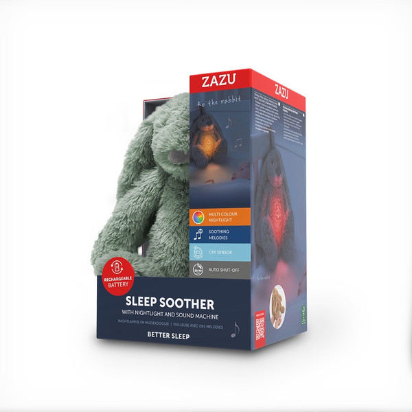 Zazu Ro het Konijn Green Knuffel met Nachtlampje ZA-RO-02
