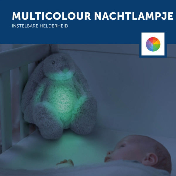 Zazu Ro het Konijn White Knuffel met Nachtlampje ZA-RO-03