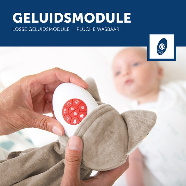 Zazu Robin de Wasbeer Heartbeat Knuffeldoekje ZA-ROBIN-01