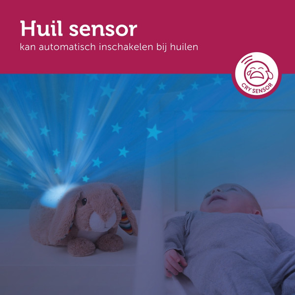 Zazu Ruby het Konijn Muzikale Sterrenprojector ZA-RUBY-01