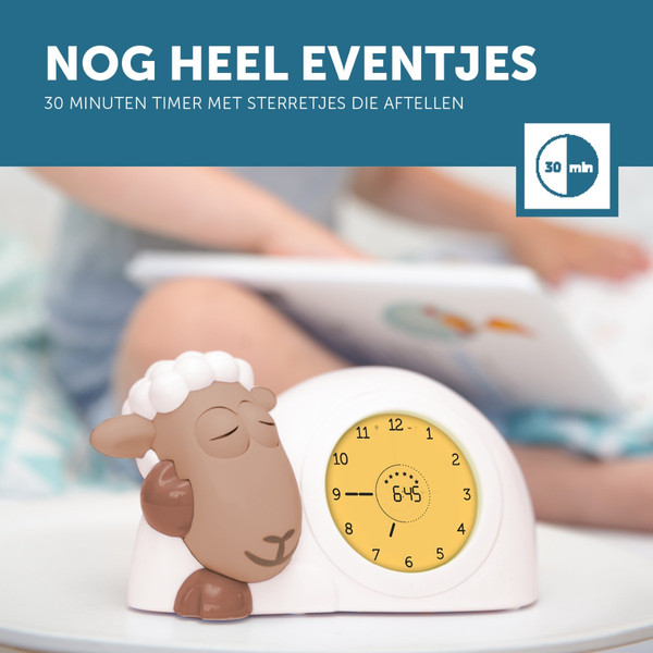 Zazu Sam Slaaptrainer Schaap Bruin Kinderwekker ZA-SAM-10