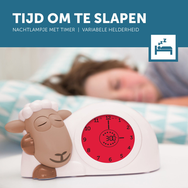 Zazu Sam Slaaptrainer Schaap Bruin Kinderwekker ZA-SAM-10