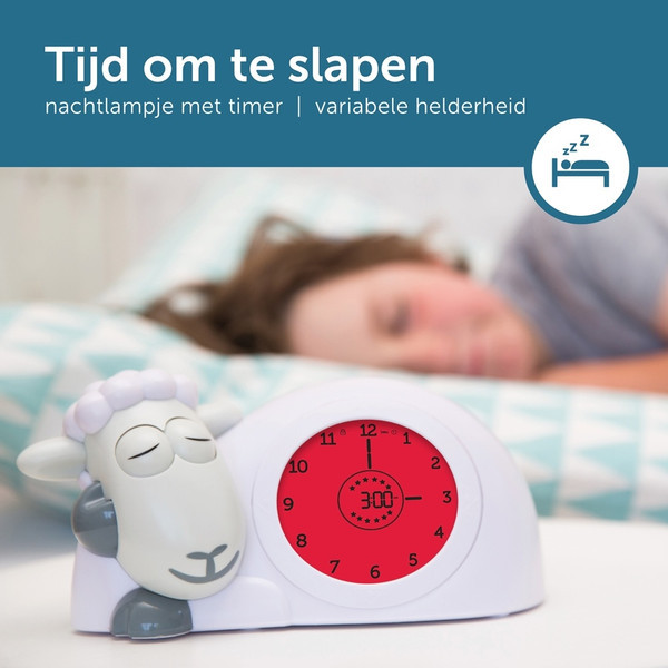 Zazu Sam Slaaptrainer Schaap Zilver Kinderwekker Limited Edition