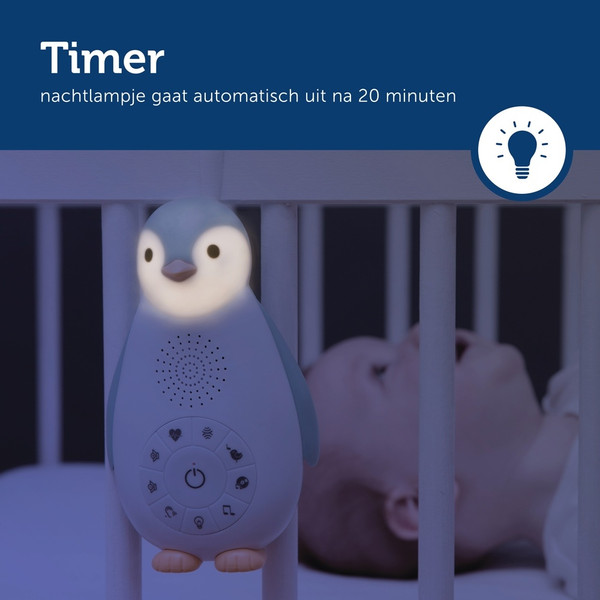 Zazu Zoe de Pinguin Grijs 3 in 1 Muziekdoosje ZA-ZOE-01