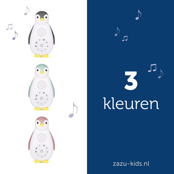 Zazu Zoe de Pinguin Grijs 3 in 1 Muziekdoosje ZA-ZOE-01