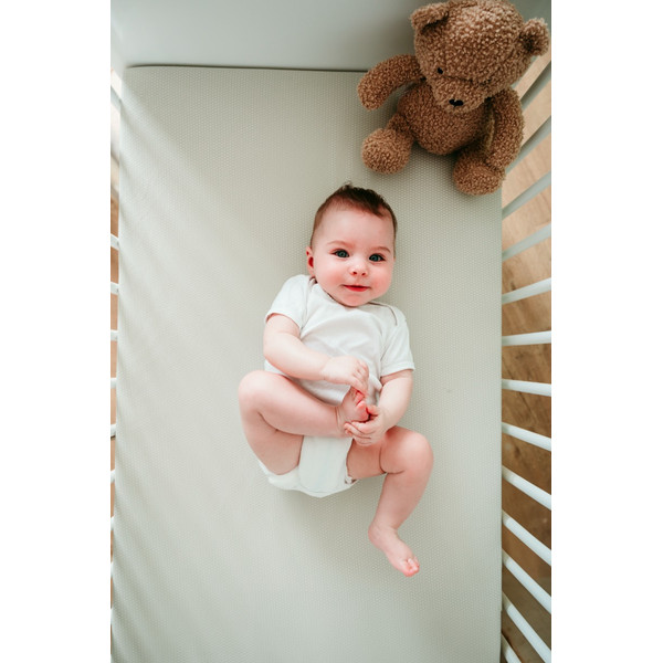 ZZZOO Airgosafe 60 x 120 cm Beige Ledikant Hoeslaken MB206-60120-BEIGE