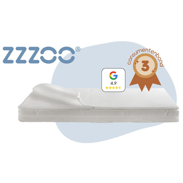 ZZZOO Panter 60 x 120 x 13 cm Airgosafe Ledikantmatras + Topper KM335-60/120/13