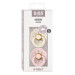 Bibs Boheme Ivory/Blossom 6-18 mnd 2 Stuks Fopspeen 240107