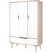 Babykamer Marloes Wit: Ledikant, Commode & 3-Deurskast