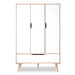 Babykamer Marloes Wit: Ledikant, Commode & 3-Deurskast