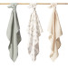 Baby Ono Crinkled Groen/Creme 3 Stuks Hydrofiel Luiers