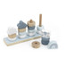 Label Label Blauw Houten Stapelringen LLWT-25279