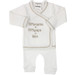 Petit Villain 50% Mama + 50% Papa = Ikke Ecru Maat 56 2-delige Set