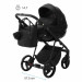 Adamex Quantum Std Beige/Black 2-in-1 Kinderwagen TK-110