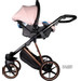 Adamex Belissa Special Edition Pink/Gold 2-in-1 Kinderwagen PS-540