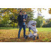 Cangaroo Alma Light Grey Silver 3-in-1 Combi Kinderwagen incl. i-Size Autostoel