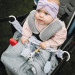 Baby Ono Bamboo Knitted Hearts Grijs 75x100 cm Wiegdeken 1478/02