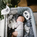 Baby Ono Bamboo Knitted Hearts Grijs 75x100 cm Wiegdeken 1478/02