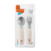 Baby Ono Bear Creme Vork en Lepel Set