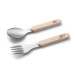 Baby Ono Bear Creme Vork en Lepel Set