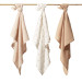 Baby Ono Crinkled Beige/Nougat 3 Stuks Hydrofiel Luiers