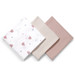 Baby Ono Crinkled Oudroze/Creme 3 Stuks Hydrofiel Luiers