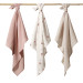 Baby Ono Crinkled Oudroze/Creme 3 Stuks Hydrofiel Luiers