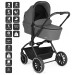 BabyGo Harmony Grey 3-in-1 Kinderwagen incl. i-Size Autostoel 77531