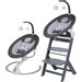 Babygo Homey Dark Grey/Grey Babyschommel en Kinderstoel Set 19012