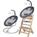 Babygo Homey Dark Grey/Nature Babyschommel en Kinderstoel Set 19011