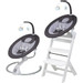 Babygo Homey Dark Grey/White Babyschommel en Kinderstoel Set 19014