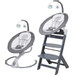 Babygo Homey Light Grey Babyschommel en Kinderstoel Set 19022