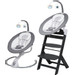 Babygo Homey Light Grey/Black Babyschommel en Kinderstoel Set 19023