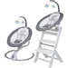 Babygo Homey Light Grey/White Babyschommel en Kinderstoel Set 19024