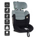 BabyGo Lumo Turquoise 76-150 cm i-Size Autostoel 2253