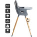 BabyGo Skandi Grey Kinderstoel 5451