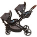 Babygo Twinner Grey Tandem Duowagen incl. 2 Autostoelen