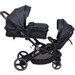 Babygo Twinner Grey Tandem Duowagen 7501