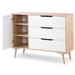 Babykamer Marloes Wit: Ledikant, Commode & 2-Deurskast