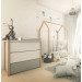 Bellamy Pinette Babykamer: Ledikant/Juniorbed en Commode
