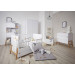 Bellamy Lotta Snow Babykamer: Ledikant/Juniorbed en Commode met 6 lades