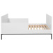 Bellamy Lumi White Babykamer: Ledikant/Juniorbed en Commode