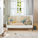 Bellamy Lumi White Babykamer: Ledikant/Juniorbed en Commode